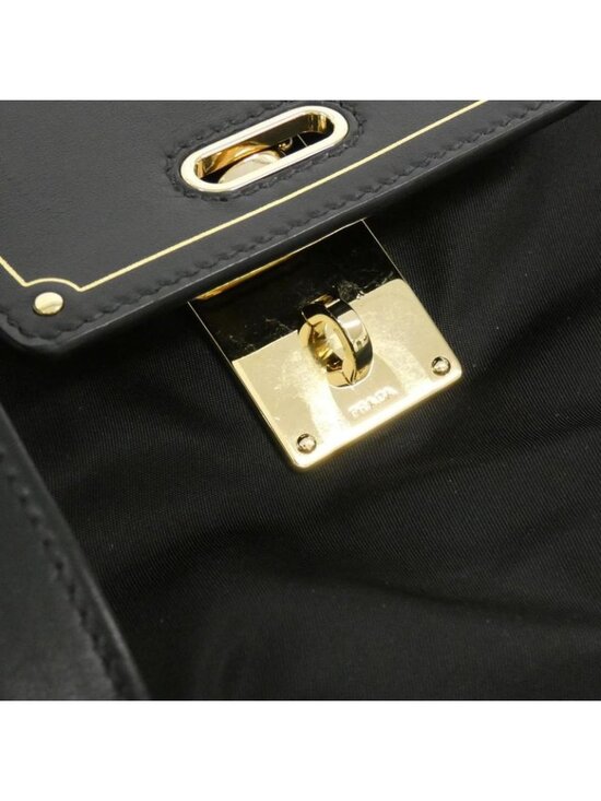Prada Boston Bag Gold Nero - Picture 6 of 8
